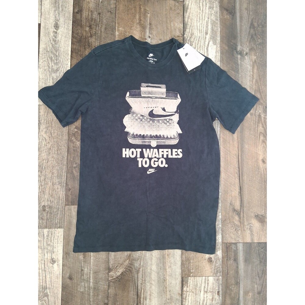 NWT! Men's Nike "Hot Waffles To Go" Graphic T-Shirt, Vintage-Inspired Large-Tall